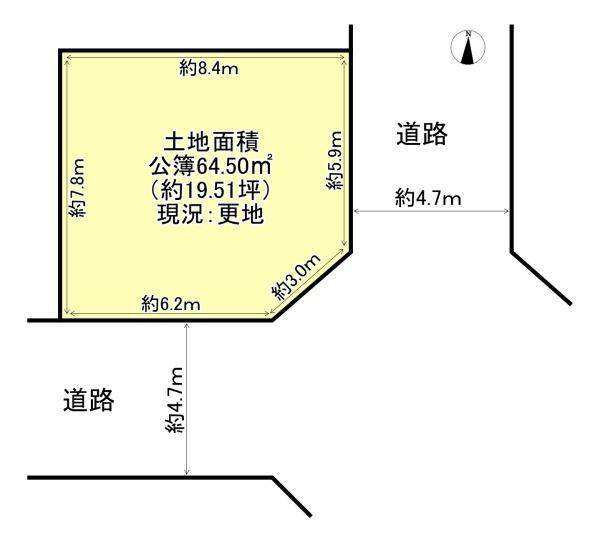 高槻市安満西の町の売土地