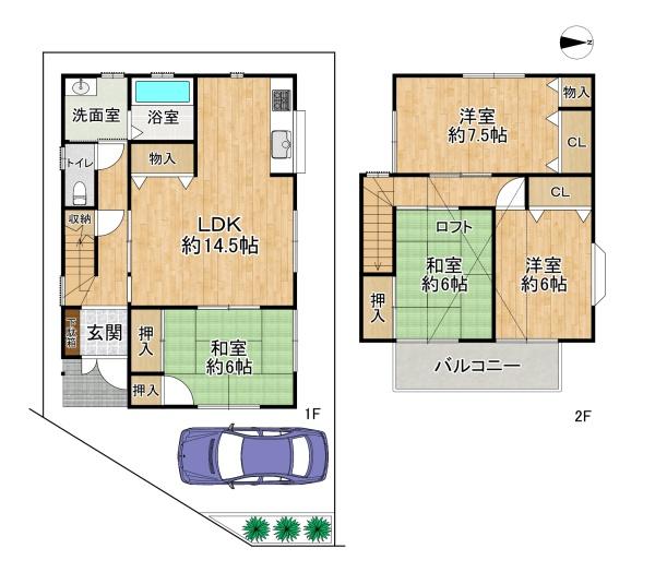 高槻市大塚町５丁目の中古一戸建