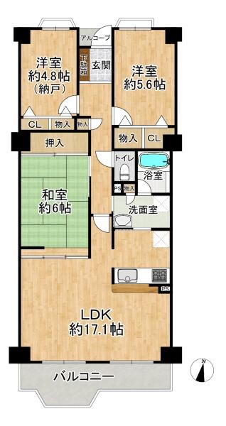 藤和コアティ高槻ハイタウンコアＤ