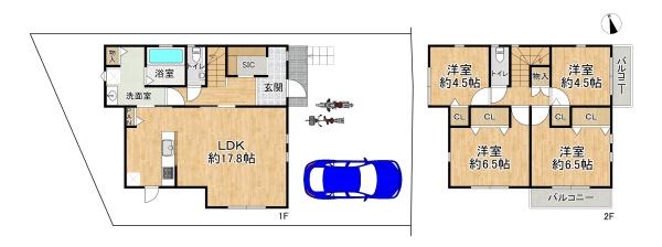 高槻市塚原２丁目の新築一戸建