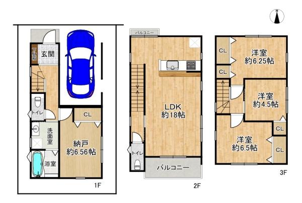 高槻市野田３丁目の新築一戸建