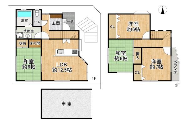 高槻市緑が丘２丁目の中古一戸建