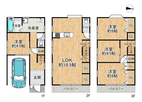 高槻市西町の中古一戸建て