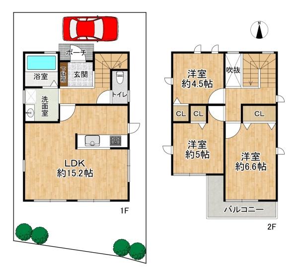 高槻市高垣町の中古一戸建