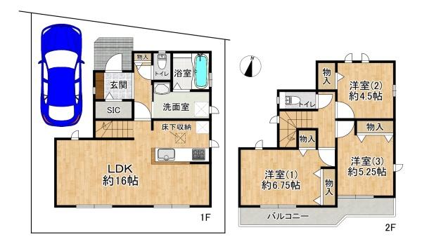 高槻市藤の里町の新築一戸建