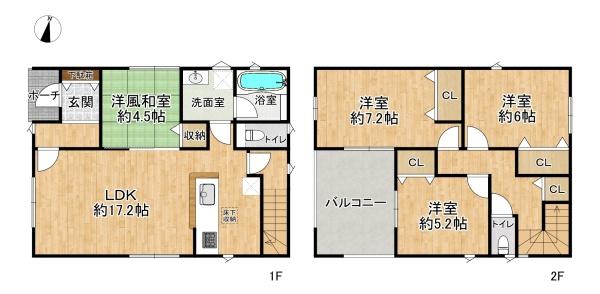 高槻市野田１丁目の新築一戸建