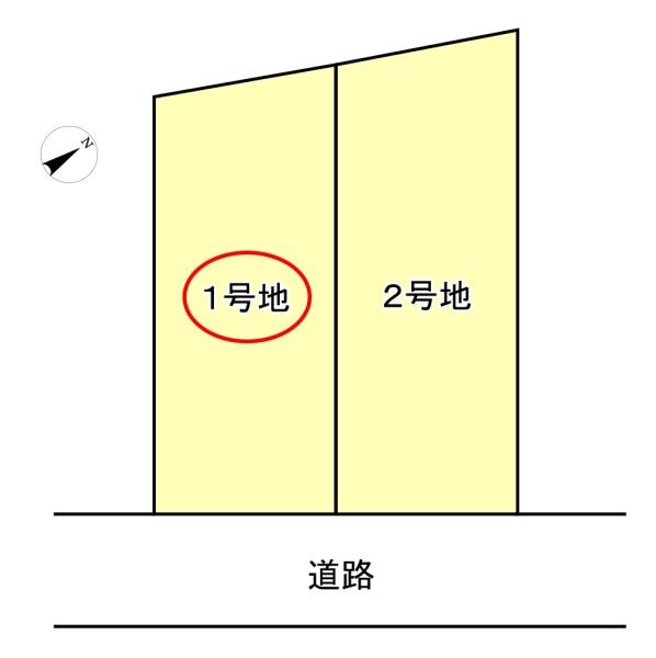 高槻市真上町5丁目の土地(全体区画図)