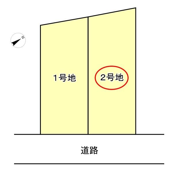 高槻市真上町5丁目の土地(全体区画図)