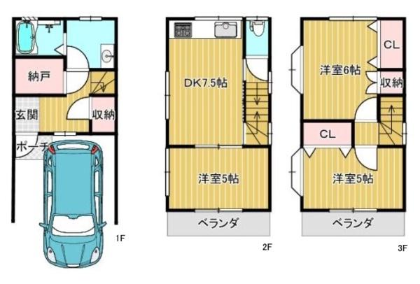 高槻市永楽町の中古一戸建