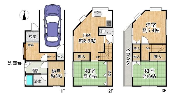 高槻市津之江北町の中古一戸建