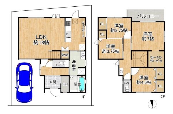 三島郡島本町広瀬１丁目の中古一戸建