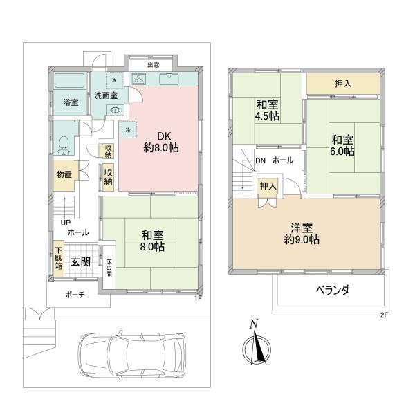 高槻市東城山町の中古一戸建て