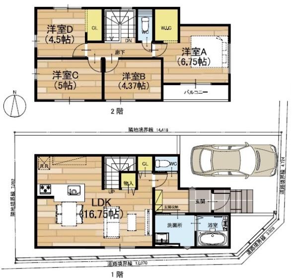 高槻市藤の里町の新築一戸建