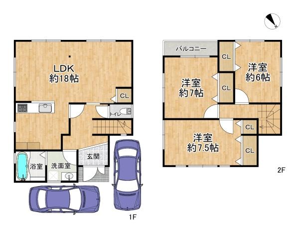 高槻市東城山町の中古一戸建