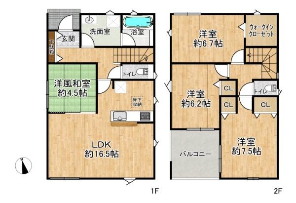 高槻市唐崎中１丁目の新築一戸建