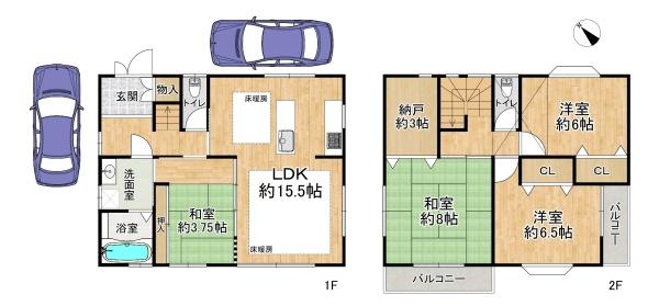 高槻市奈佐原元町の中古一戸建