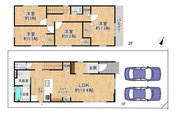 高槻市奥天神町1丁目の新築一戸建