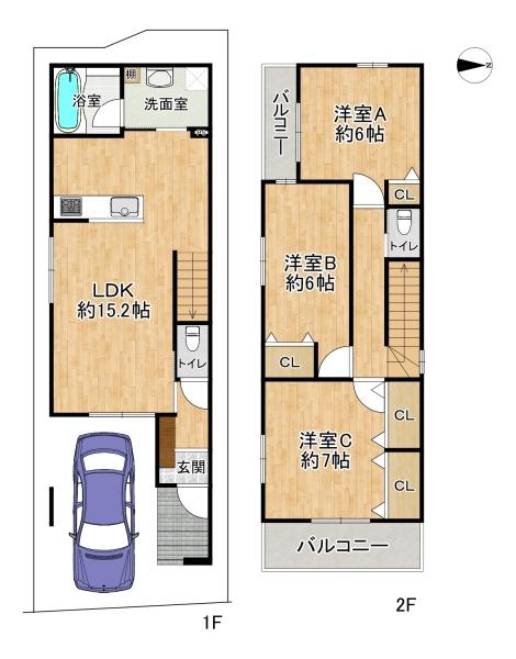 高槻市野田３丁目の新築一戸建