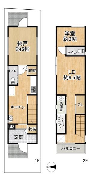 高槻市松川町の中古一戸建