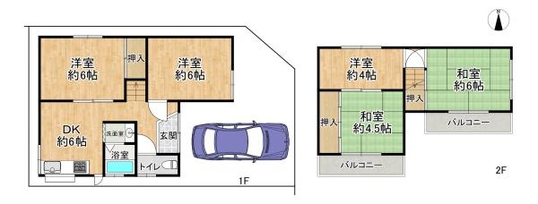 高槻市深沢本町の中古一戸建