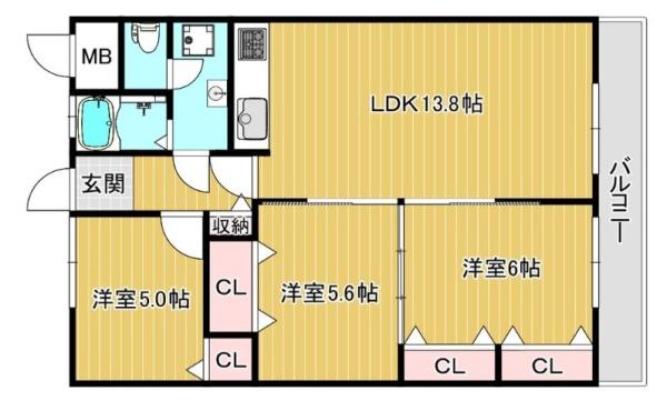 大和サニーハイツ高槻２棟