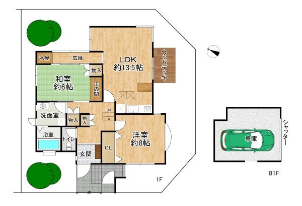 高槻市南平台５丁目の中古一戸建