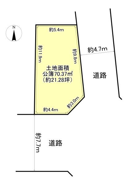 高槻市唐崎西１丁目の土地