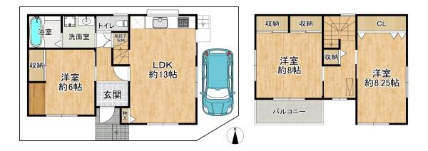 高槻市萩之庄3丁目の中古一戸建