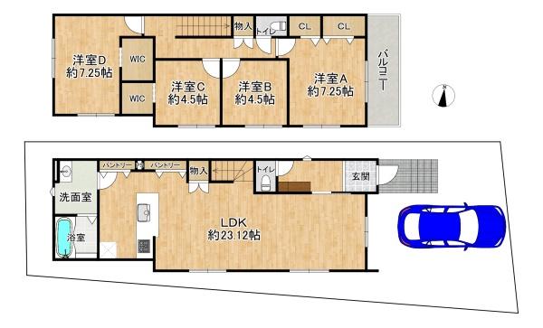 高槻市富田町６丁目の新築一戸建
