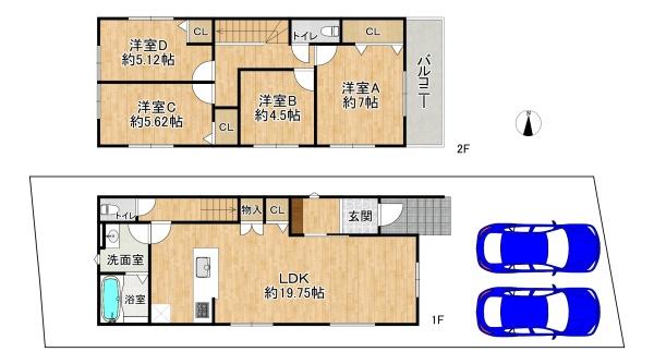 高槻市富田町６丁目の新築一戸建