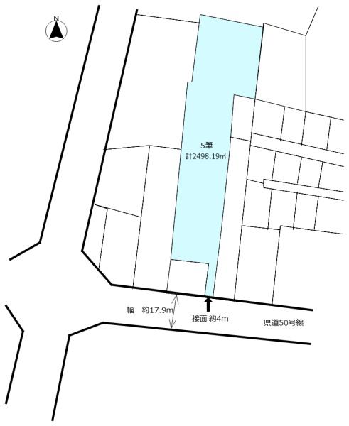 栃木市岩舟町和泉　県道50号線沿い　売土地