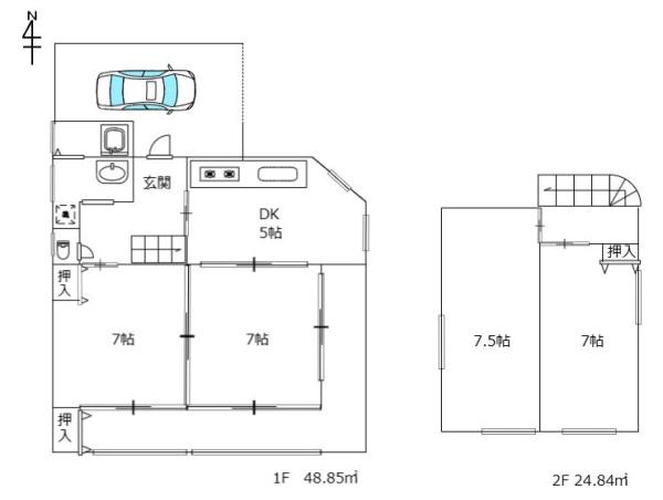 栃木市箱森町　中古戸建