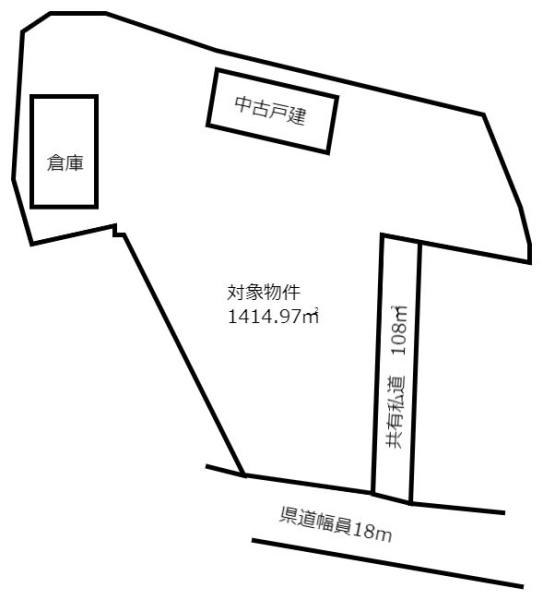 栃木市大町　売倉庫　県道３２号線沿い　店舗用地　居宅付き