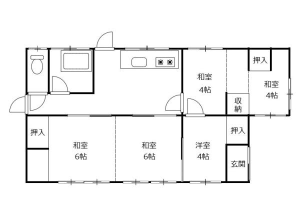 栃木市薗部町　中古戸建　平家