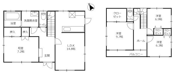 木の花ホームグループ施工　栃木市城内町　注文住宅