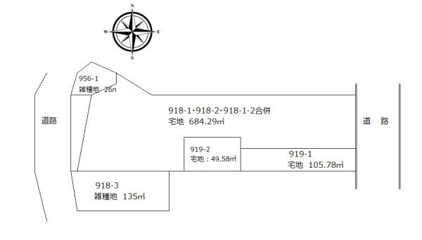 大江町河守小字新町　土地