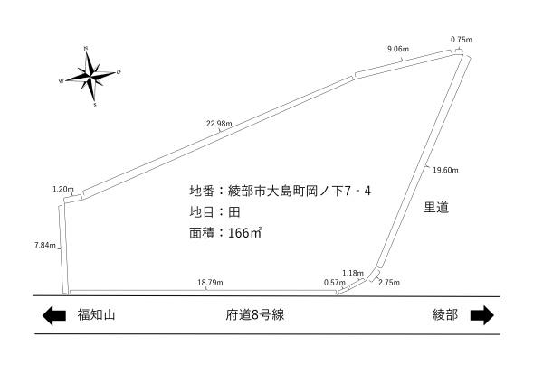 綾部市大島町　土地