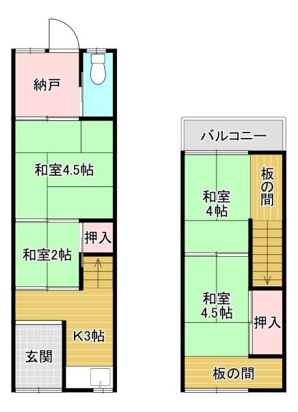 大阪市西成区橘２丁目の中古テラスハウス
