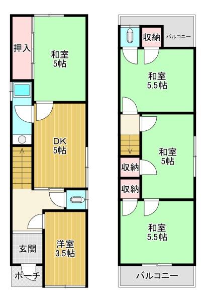 大阪市港区田中１丁目の中古一戸建