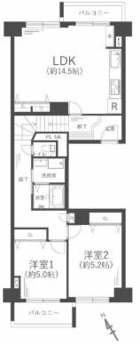 天保山第五コーポ1号棟　306