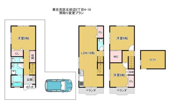 大阪市東住吉区北田辺５丁目の中古一戸建