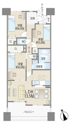 シティコーポ住之江1号棟EAST(間取り)