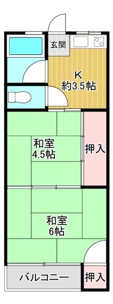 池島町住宅A棟(間取り)