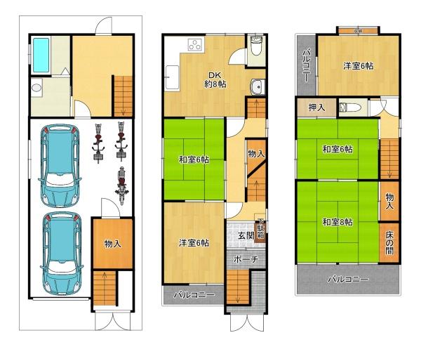 大阪市港区三先２丁目の中古一戸建