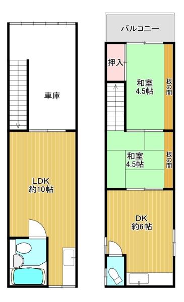 大阪市生野区中川５丁目の中古テラスハウス