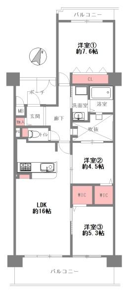 ライオンズマンション宝塚売布Ａ棟　105
