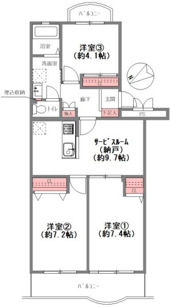 エメラルドマンション南津守A棟