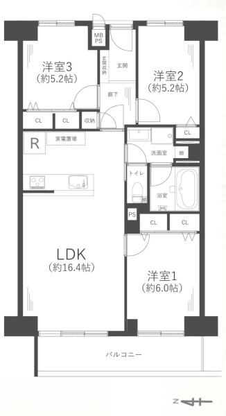 ファミールハイツ北大阪2号棟