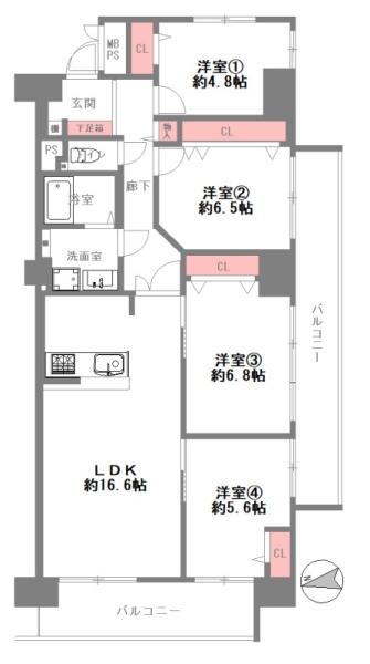 ファミールハイツ北大阪４号棟