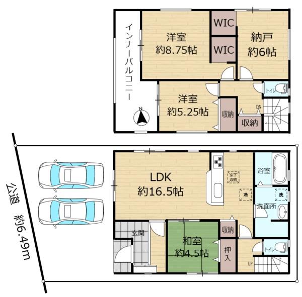 寝屋川市豊里町　新築戸建１号棟